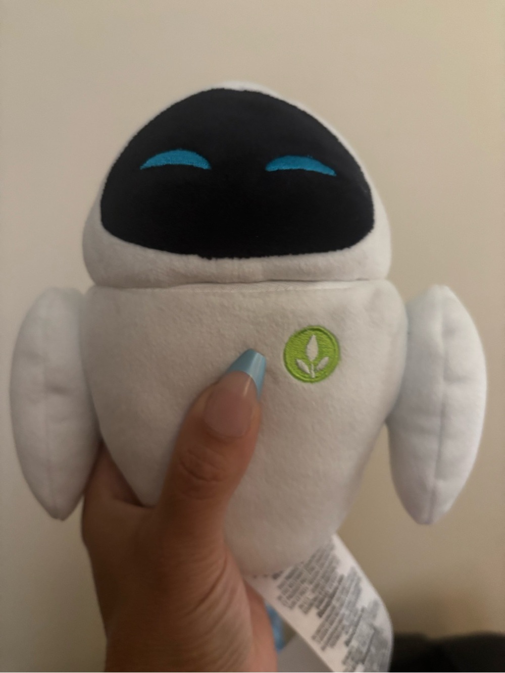 Disney Eve Plush Toy - White, Black, movable head